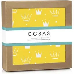 Наматрасник непромокаемый Cosas Yellow Crown 70х120 см желтый (WaterSheet_CrownYellow_120)