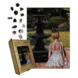 Дерев'яний фігурний пазл Маленька Вінтер, А1, Дерев'яна коробка 500+ елементів