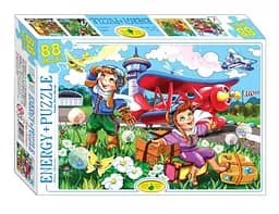 Детские Пазлы Самолет Биплан 83378 ЕГ-11 88 элементов