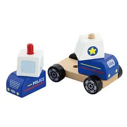 Пірамідка Viga Toys Поліцейська машинка дерев'яна (50201) - мініатюра 2