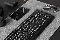 Клавіатура бездротова 2E KS220, 106key Black - мініатюра 5
