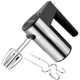 Ручний міксер Domotec MS-6690 нержавіюча сталь з 2 насадками на 5 швидкостей 600 Вт Сірий