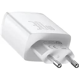 Зарядний пристрій Baseus Compact Quick Charger 2U+C 30W EU white (CCXJ-E02)