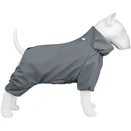 Дощовик для собак Waudog Clothes, водонепроникний, XS30, В 43-45 см, С 27-30 см, сірий