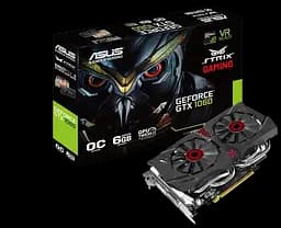 Видеокарта GeForce GTX 1060 6GB Asus Strix Direct CU II OC (STRIX-GTX1060-DC2O6G) Б/У