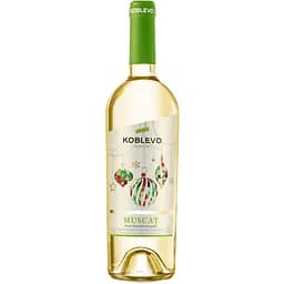 Вино Koblevo Muscat біле напівсолодке 9-12% 0.75 л (255261)