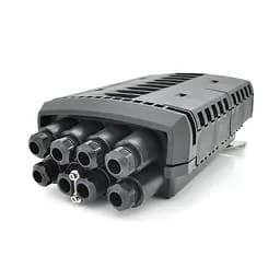 Муфта оптична Merlion ML-OP-F108H-12C, герметична, 3 введення, до 2-х касет, до 12 зварок, матеріал PP - мініатюра 2