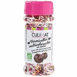 Цукрова посипка Culinat різнокольорова органічна 60 г