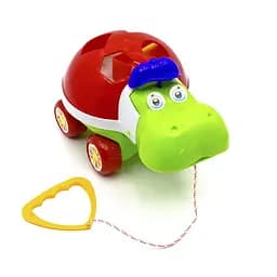 Каталка-сортер Гиппо логика, в сетке, Максимус, 24.5x16x16.5 см