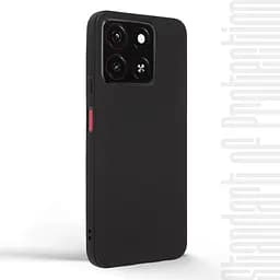 Чехол-накладка для смартфона ZTE Blade A55 4G/A35 4G, противоударный, силиконовый, термополиуретановый (ТПУ), с защитой камеры и корпуса, черный, защита всего корпуса, ArmorStandart (ARM81528) - мініатюра 2