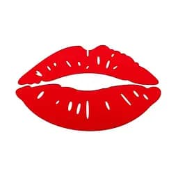 Дзеркальний декор Wall Sticker SW-00002500 декор акриловий самоклеючий Губи 2 шт. червоний