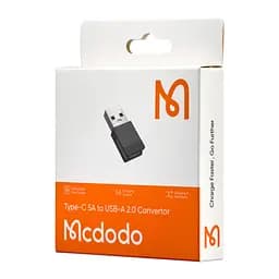 Адаптер Mcdodo Type-C 5A to USB-A 2.0 Convertor OT-6970 чорний - мініатюра 2