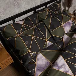 Набір наволочок Moon&Star Мікросатин Premium Golden Marble 40х40 см 2 шт - мініатюра 2