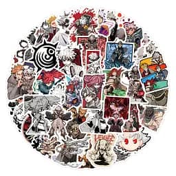 Стікерпак Гачіакута Круті покидьки Набір наклейок Gachiakuta 60 штук