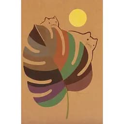 Еко-блокнот Kiri sketch "Монстера" в крапку на пружині