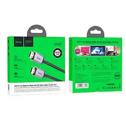 Кабель Hoco HDTV 2.0 Male to Male 4K HD data cable US03 L=1 м - мініатюра 2