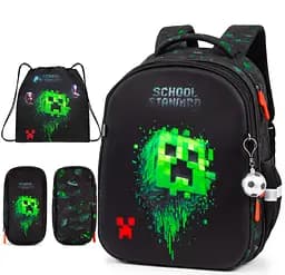 Шкільний ортопедичний рюкзак 3 в 1 для хлопчика School Standard 38х30х18 см Майнкрафт в 1 клас (Full 170-84) - мініатюра 2