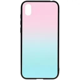 Чохол-накладка Toto Gradient Glass Case HuAwei Y5 2019 Turquoise