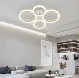 Світлодіодна люстра Senta на 4 кільця Line.F A 2374/2+2 RGB WH