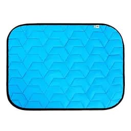 Двухсторонняя подстилка для собак AiryVest, 100х70 см, голубо-черный (87)