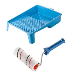 Валик "Микрофибра" 150х30 мм с ручкой и ванночка Polax (770-284)