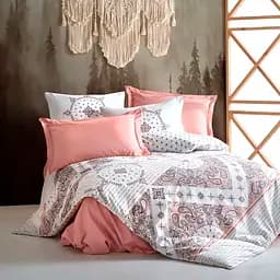 Комплект постільної білизни Supretto Пелюстки біло-рожевий (72000002)