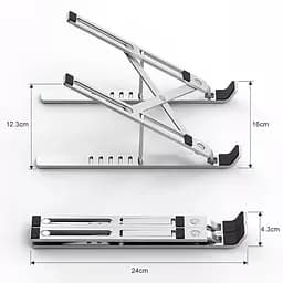 Підставка для ноутбуку WIWU S400 Laptop stand Silver - мініатюра 5