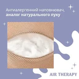 Подушка антиалергенна Sei Design Air Therapy 70х50 см 2 шт. бежевий (8-33064 беж) - мініатюра 4