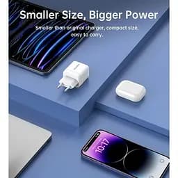 Мережевий зарядний пристрій Choetech PD6052-EU-WH USB-A/USB-С - мініатюра 7