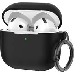 Чехол AhaStyle Colorful Silicone Case для AirPods 4 Black [133811]