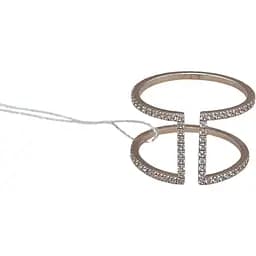 Золоте незамкнене кільце Харківська ювелірна фабрика з фіанітами. 700101 17