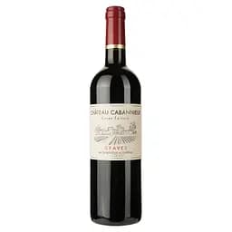 Вино Chateau Cabannieux Graves 2017 красное сухое 0.75 л