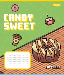Набір зошитів 1 Вересня Candy sweet А5 в косу лінію 12 аркушів 25 шт. (767201) - мініатюра 5