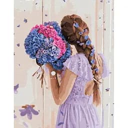 Картина за номерами на підрамнику Brushme Улюблені гортензії
