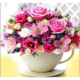 Алмазна мозаїка картини за номерами зі стразами на підрамнику "Ранкові квіти" 30*30 см (ME21346)