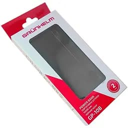 Портативна батарея Grunhelm Power Bank 10.000 mAh ЦБ-00267677 чорна - мініатюра 3