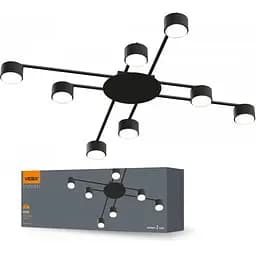 Світильник Videx під лампу 8xGX53 накладний Чорний VL-SPF22B-B