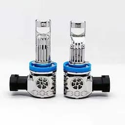 Автомобільні led лампи з лінзою H11, світлодіодні лампочки у фари - н 11 лід лампи - мініатюра 6