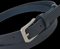Жіночий шкіряний ремінь Skipper 1635-20 Темно-синій 2 см - мініатюра 6