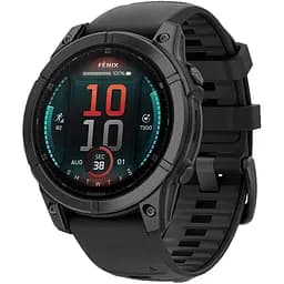 Смарт-годинник Garmin Fenix E 47mm AMOLED Slate Gray Steel with Black Silicone Band (010-03025-03/01) [116556]