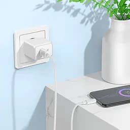 Мережевий зарядний пристрій Hoco CS12A USB 18W білий - мініатюра 2