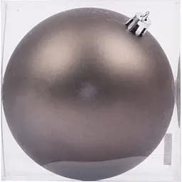 Новогодняя игрушка Novogod'ko Шар 10 cм матовая серый графит (974051)