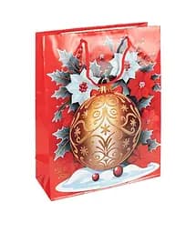 Пакет подарочный "Новый Год" 2578-1 вертикальный 18*21,5*8 см, ручка-шнурок (6900077488999) Вид 3