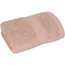 Рушник махровий Home Line з бордюром 400 г/м² 70х40 см світло-рожевий (161668)
