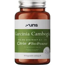 Екстракт гарцинії камбоджійської UNS Garcinia Cambogia 550 мг 90 вегетаріанських капсул (2022-10-2718)