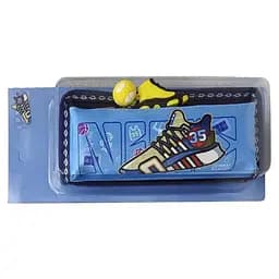 Пенал-косметичка с подвеской Мяч-кроссовок, 2 молнии, 2526 (в ассортименте)