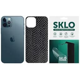Защитная гидрогелевая пленка SKLO Back (тыл) Snake для Apple iPhone 13 mini (5.4) Черный