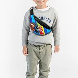 Сумка-бананка детская Тачки Молния Маквин с принтом ,32х15см,сумка для мальчика  через плечо (00152)