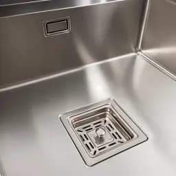 Кухонна мийка Platinum Handmade TZ одночашева зі змішувачем квадратна з нержавіючої сталі 50x50x20 см - мініатюра 4
