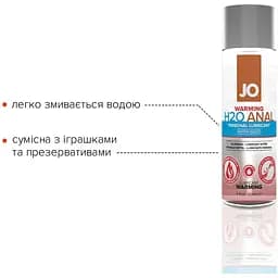 Анальна змазка System JO Anal H2O - Warming (60 мл) - мініатюра 3
